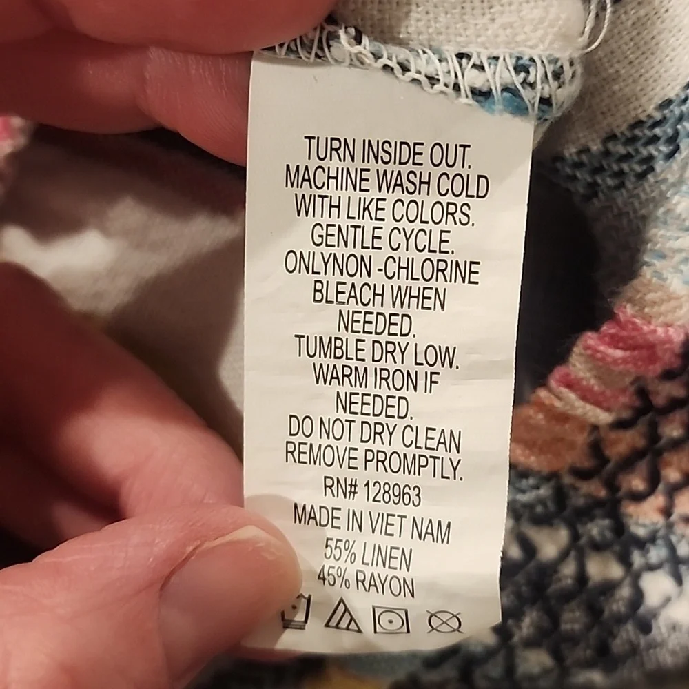 Blue Rein Linen Wide Leg Pants - Sixe XL - Picture 6 of 7